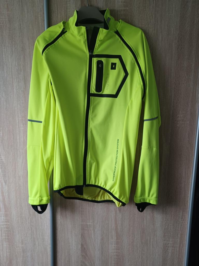 Neon Gele Fietsjas - Winddicht en Ademend maat L, Drybike, Ophalen of Verzenden, Zo goed als nieuw, Bovenkleding