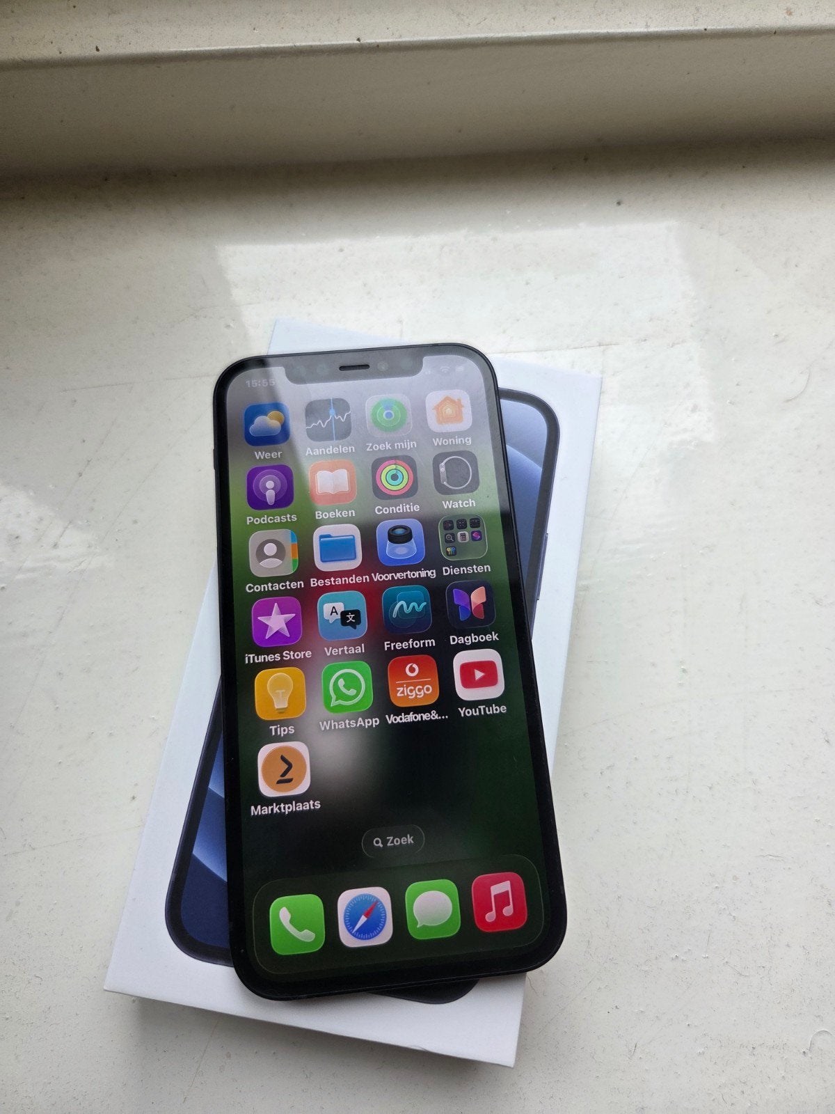 Apple iPhone 12 64GB Zwart , in Topstaat   !!, Telecommunicatie, Mobiele telefoons | Apple iPhone, Zwart, Ophalen of Verzenden