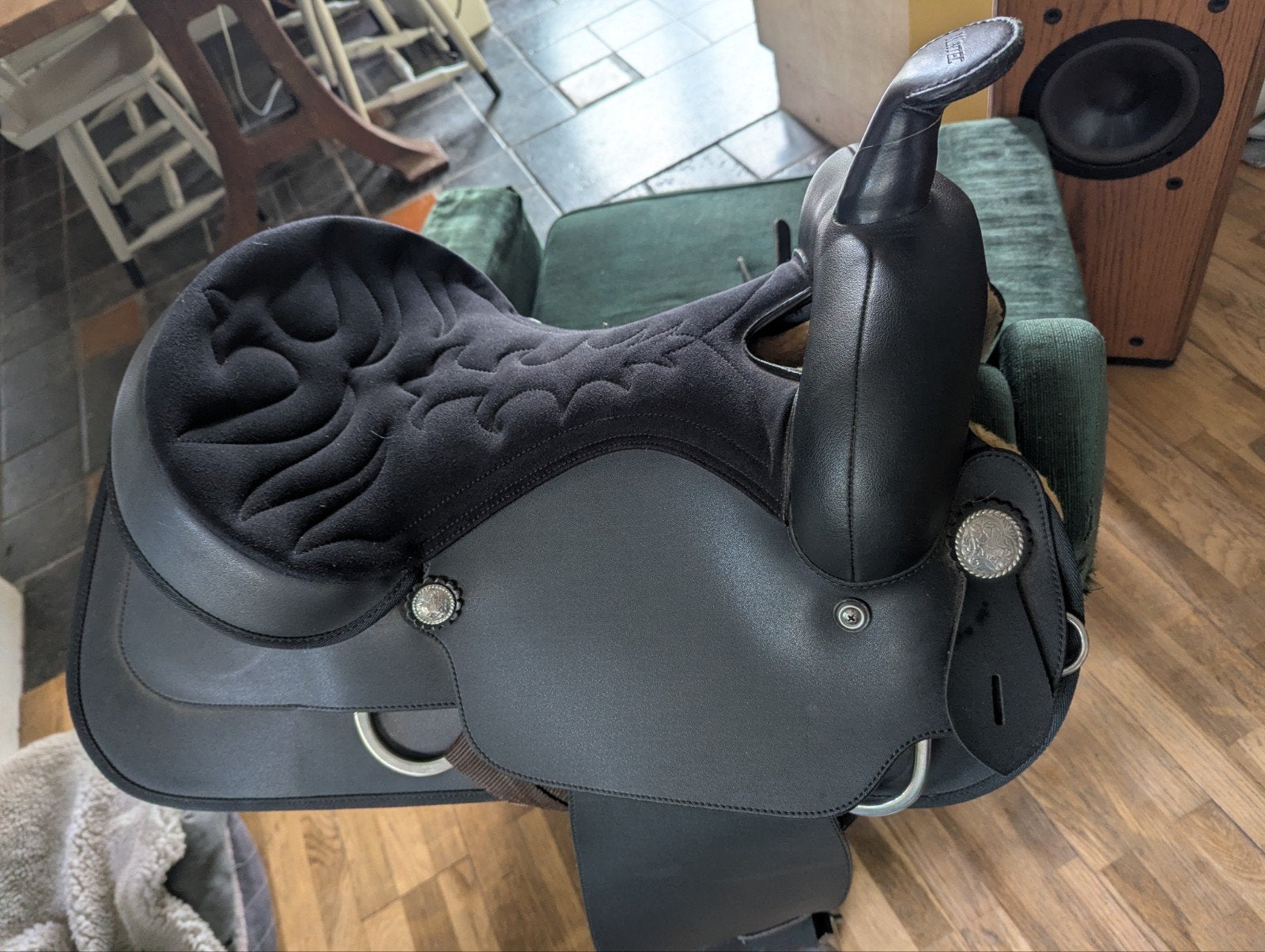 Wintec Western zadel synthetisch, Ophalen