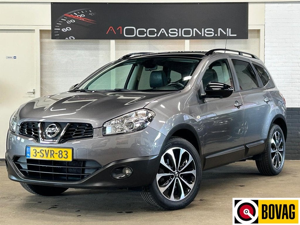 Nissan QASHQAI+2 1.6 360 + 7 PERSOONS (bj 2013), Auto's, Nissan, Voorwielaandrijving, Euro 5, Zwart, 4 cilinders
