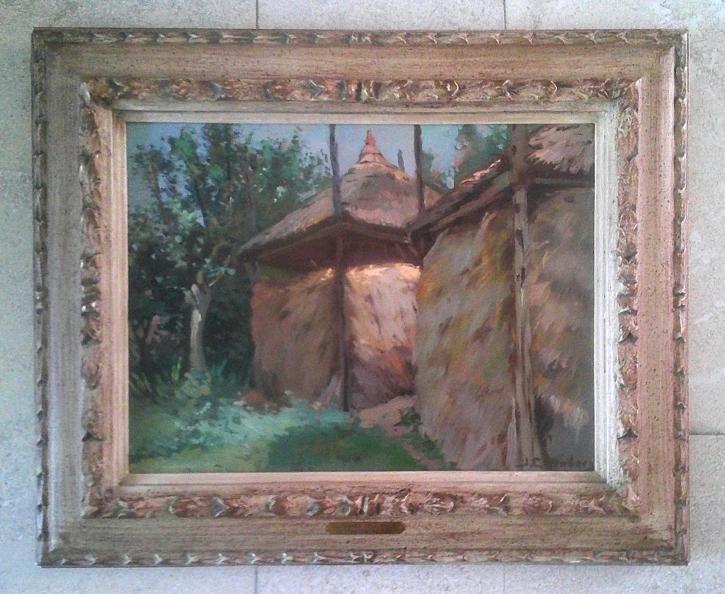 Hooiopslag ca. 1942 - Joop Coenders 1913-1986, Antiek en Kunst, Kunst | Schilderijen | Klassiek, Ophalen of Verzenden