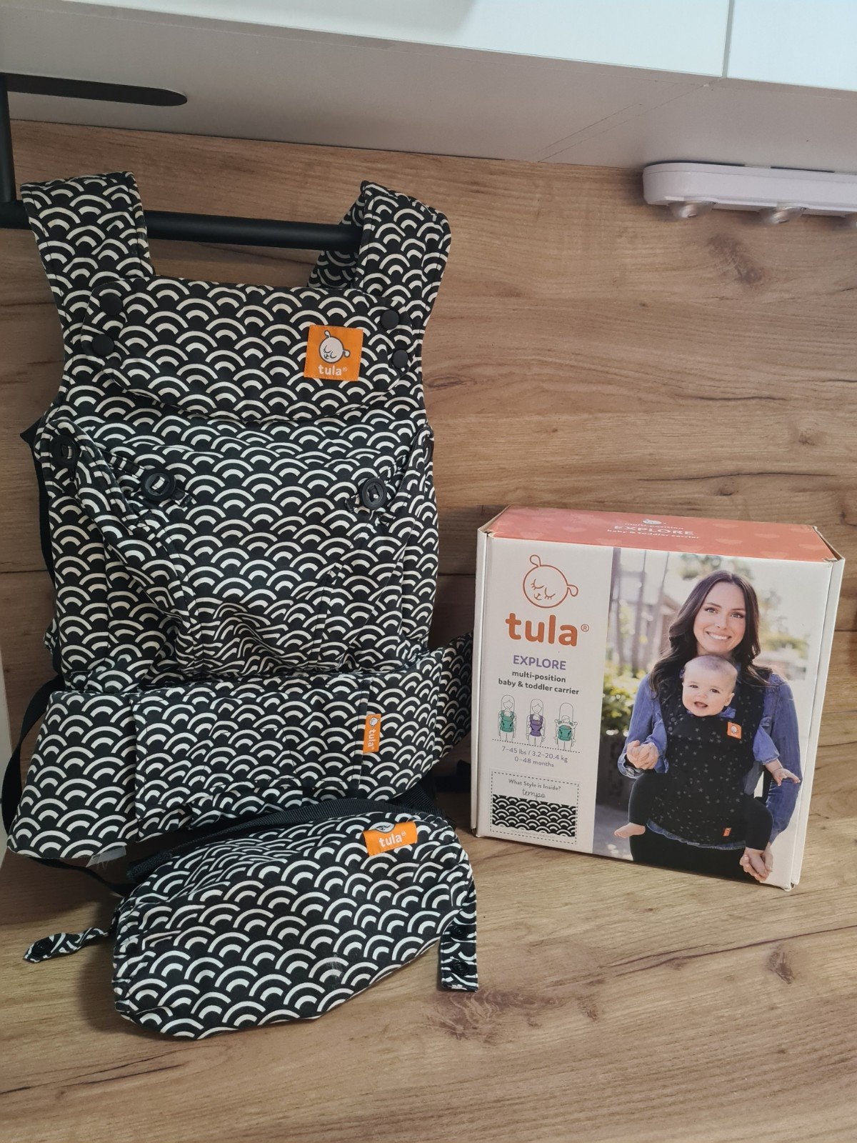 Tula baby carrier, Buik of Rug, Zo goed als nieuw, Draagzak, Ophalen