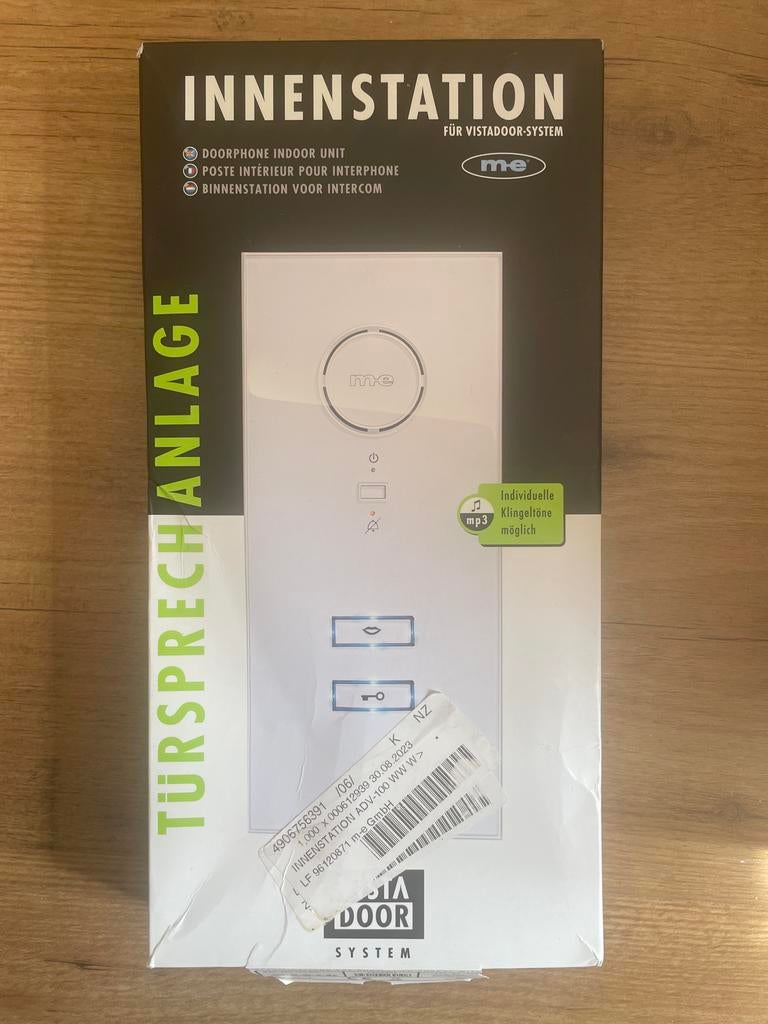 Me Vistadoor Intercom Binnenstation Nieuw, Ophalen of Verzenden, Nieuw, Compleet systeem, Overige soorten