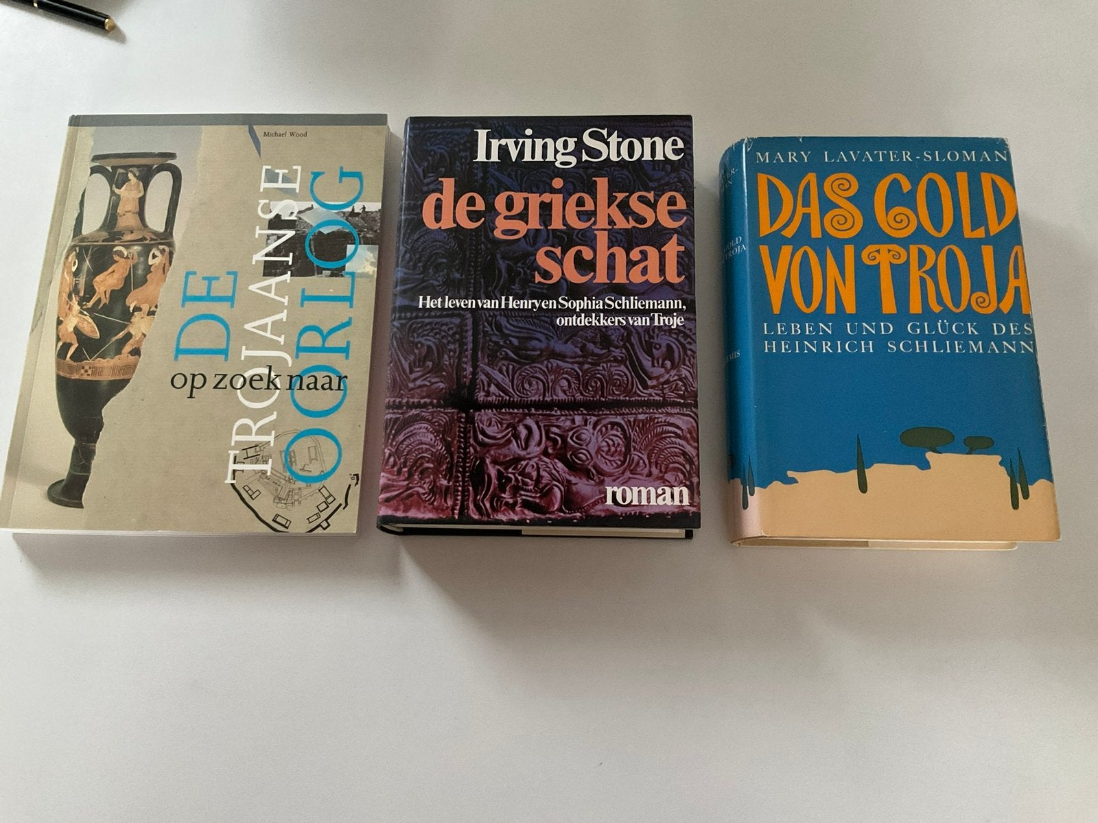 3 boeken Schliemann Troje 7, 6 en 5 euro, Boeken, Ophalen of Verzenden, Zo goed als nieuw