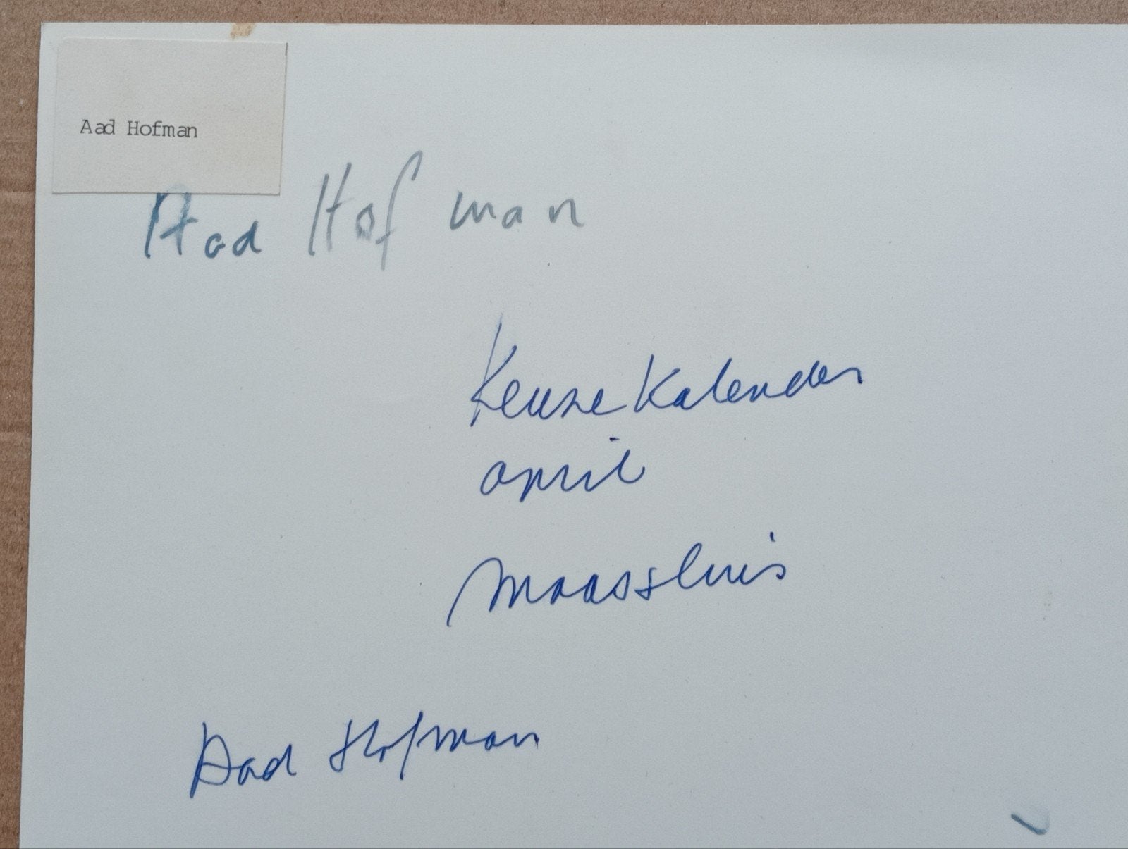 Aad Hofman Persfoto jaren 70-80, Ophalen of Verzenden