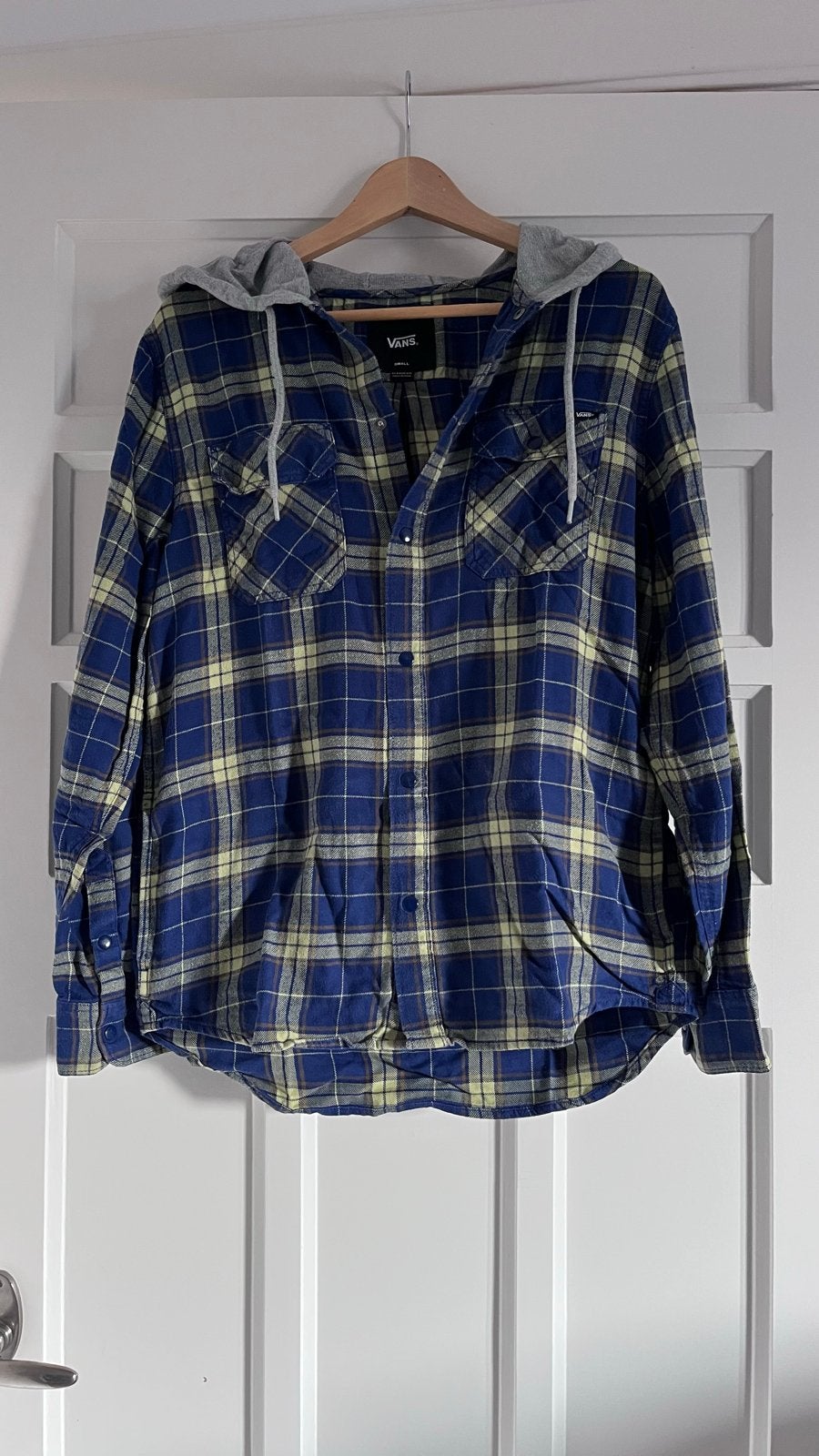 Vans Ruit Blouse met Capuchon - Fijn Katoen, Kleding | Heren, Verzenden, Zo goed als nieuw, Meerkleurig, Overige halswijdtes