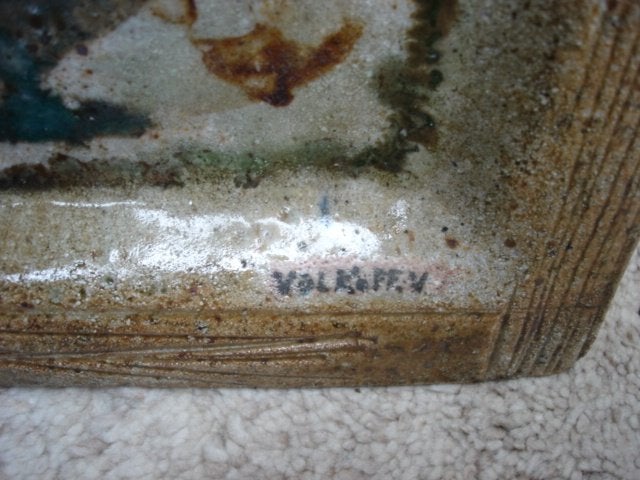 Twee stuks Vintage keramiek Volkoff Voldemar Vallauris, Antiek en Kunst, Ophalen of Verzenden