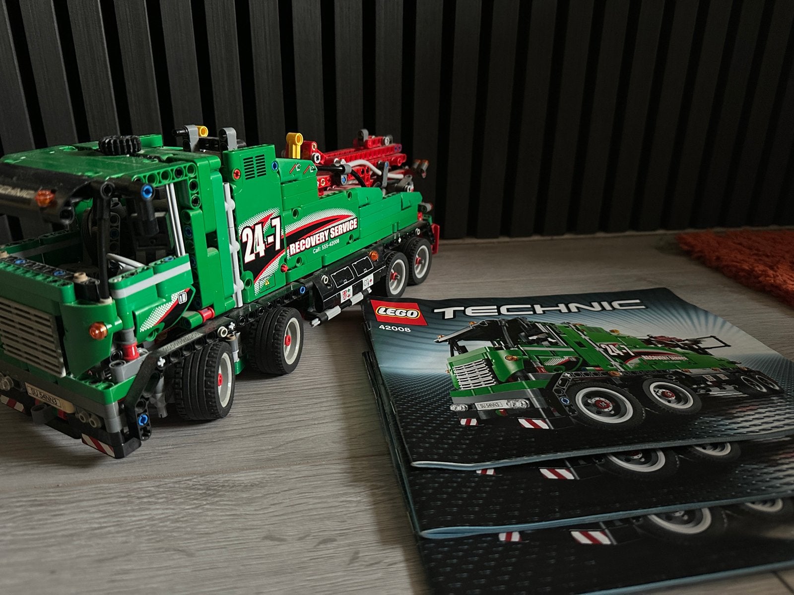 LEGO technic tow truck 42008, Lego, Ophalen of Verzenden, Zo goed als nieuw, Complete set