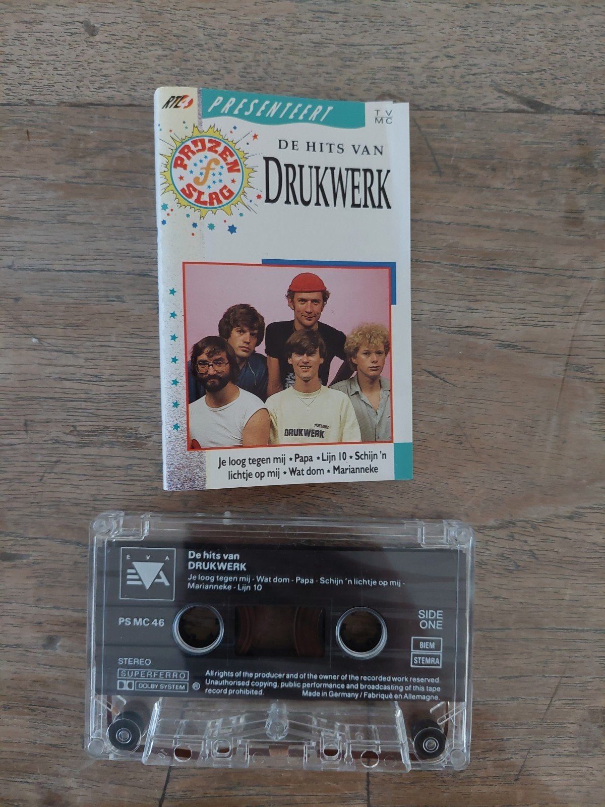 Drukwerk - De Hits van Drukwerk Cassette (PS MC 46), Ophalen, Gebruikt, 1 bandje, Voorbespeeld