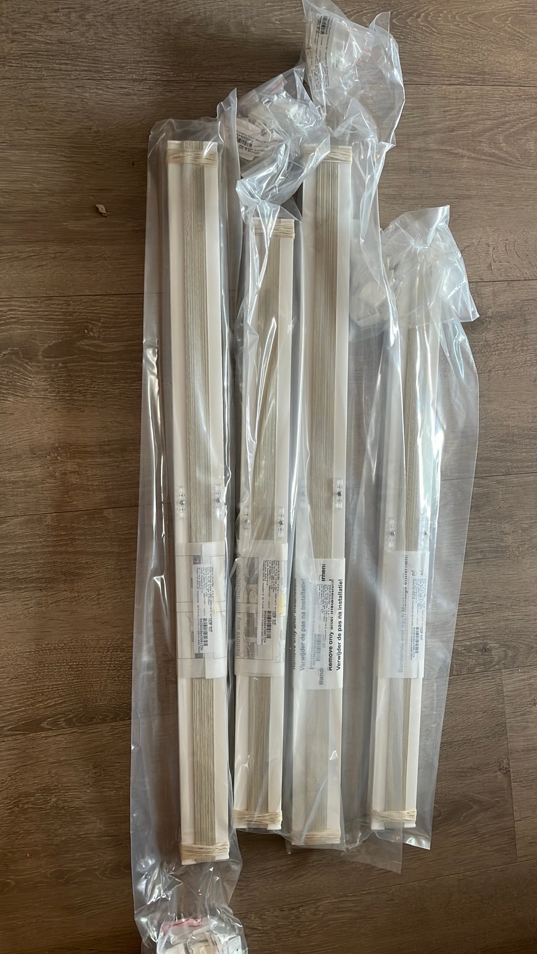 Nieuw plisse gordijnen 4 stuks 2x70x144 2x81,5x151,5, Huis en Inrichting, Stoffering | Gordijnen en Lamellen, Ophalen, Nieuw, Verduisterend