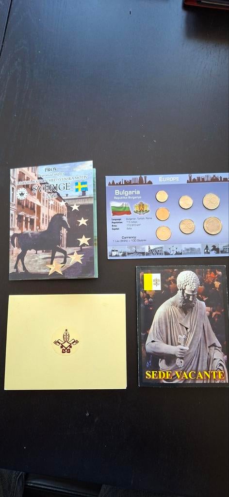Bulgaria, zweden, vaticaan bieden per stuk, Postzegels en Munten, Munten | Europa | Euromunten, Ophalen of Verzenden, Vaticaanstad