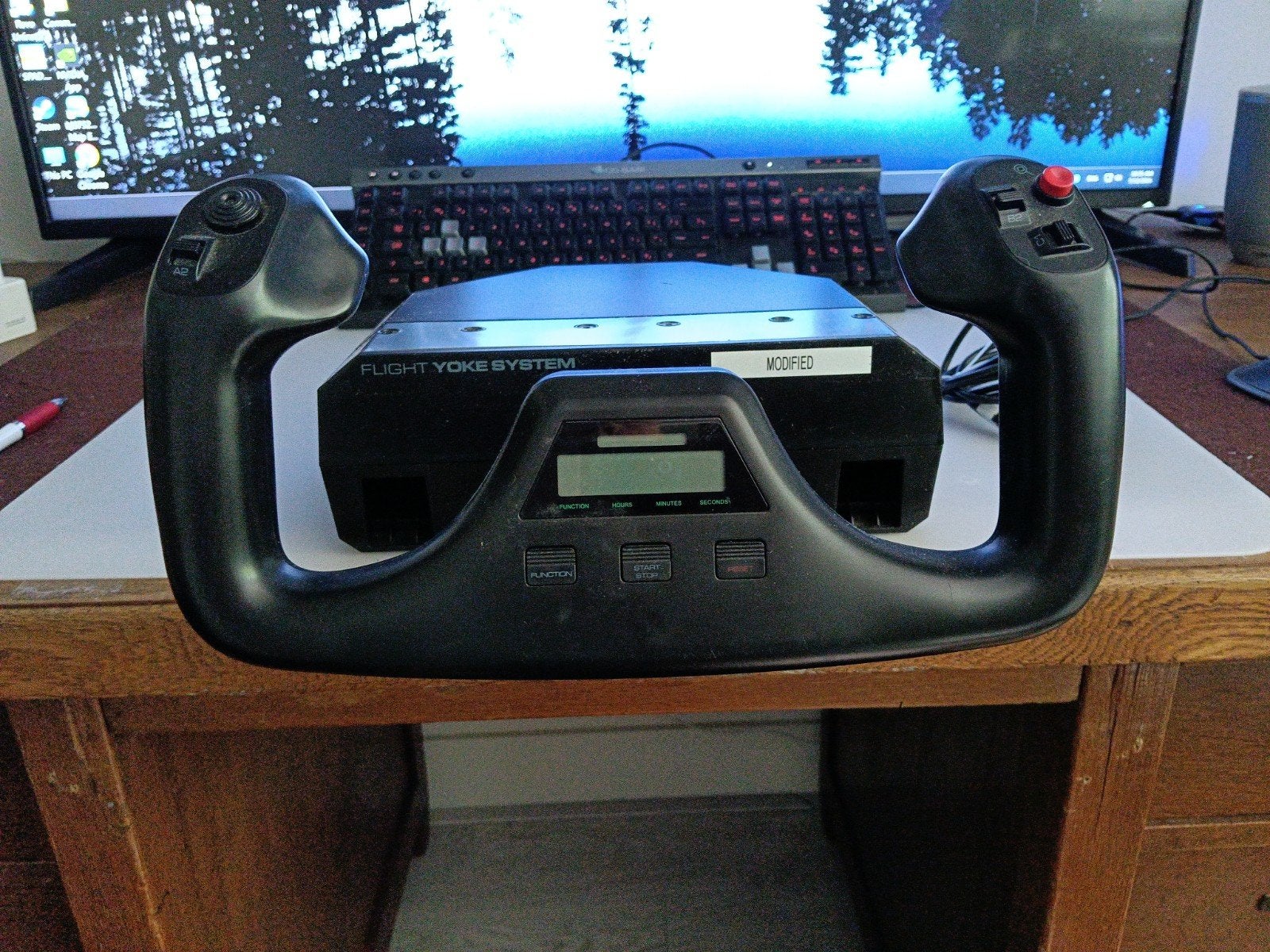 Logitech Flight Yoke System - Vliegsimulator Controller, Gebruikt, 1 speler, Ophalen of Verzenden, Vanaf 12 jaar