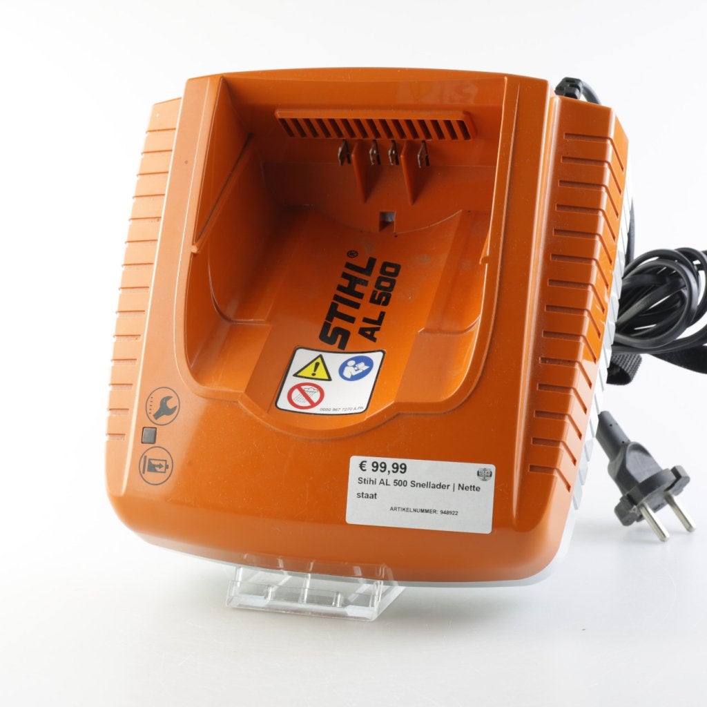Stihl AL 500 Snellader | Nette staat, Stihl, Zo goed als nieuw, Support@stihl.com, Tihl Inc., 536 Viking Dr, Virginia Beach, 
VA 23452
USA