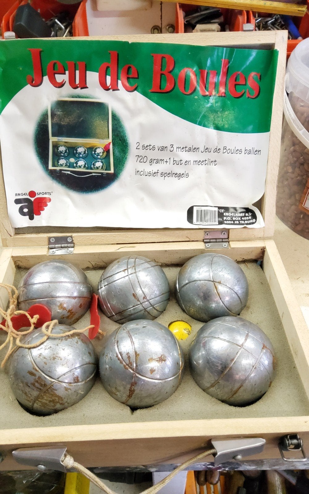 Jeu de Boiles set vintage gebruikt, Ophalen of Verzenden, Bal