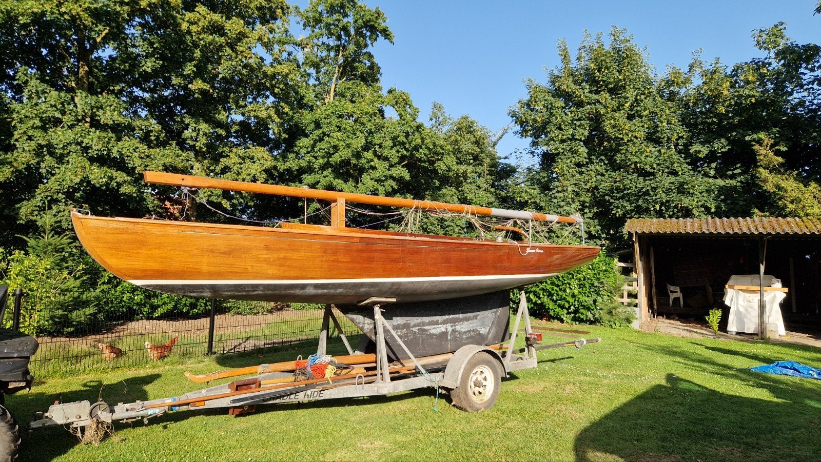 22m2 Kwadraat Zeilboot #60 met Trailer en Tuigage, Watersport en Boten, Kajuitzeilboten en Zeiljachten, Ophalen, Gebruikt, Overige brandstoffen