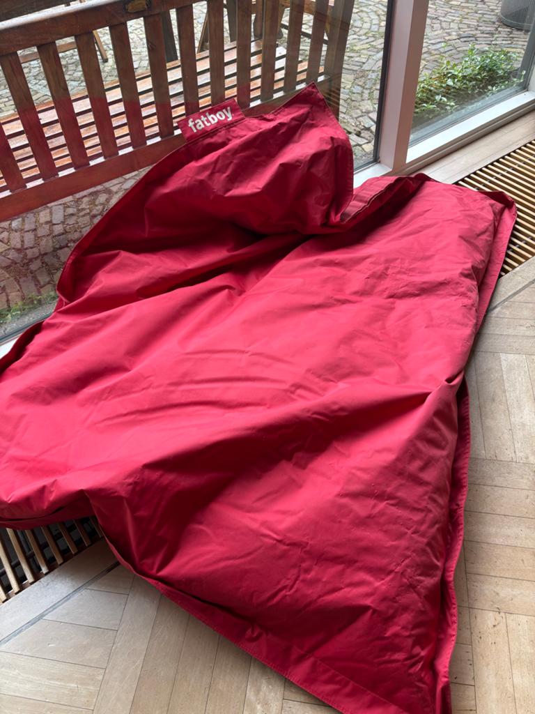 Fatboy Original Zitzak - Rood, Huis en Inrichting, Zitzakken, Ophalen, Zo goed als nieuw, Rood, Zitzak