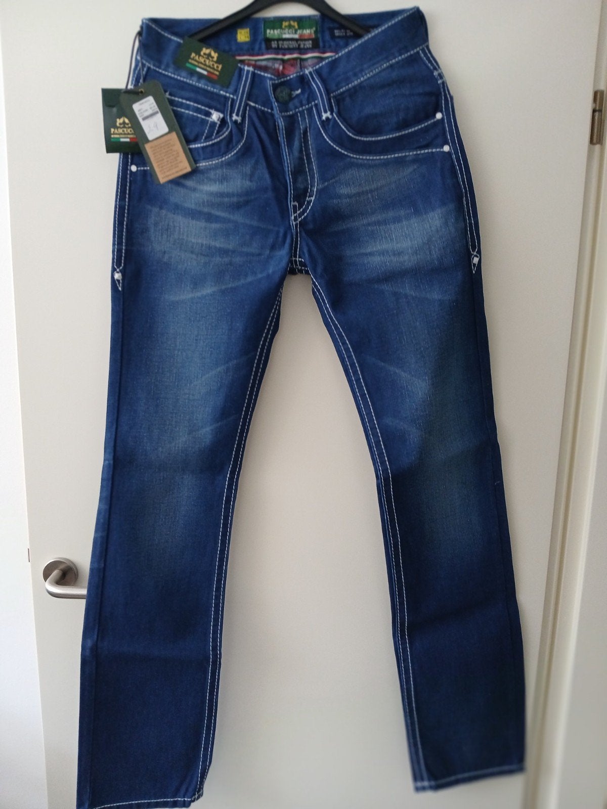 Pascucci Nieuwe Blauwe Jeans Maat 29/34, Blauw, Nieuw, W32 (confectie 46) of kleiner, Ophalen of Verzenden