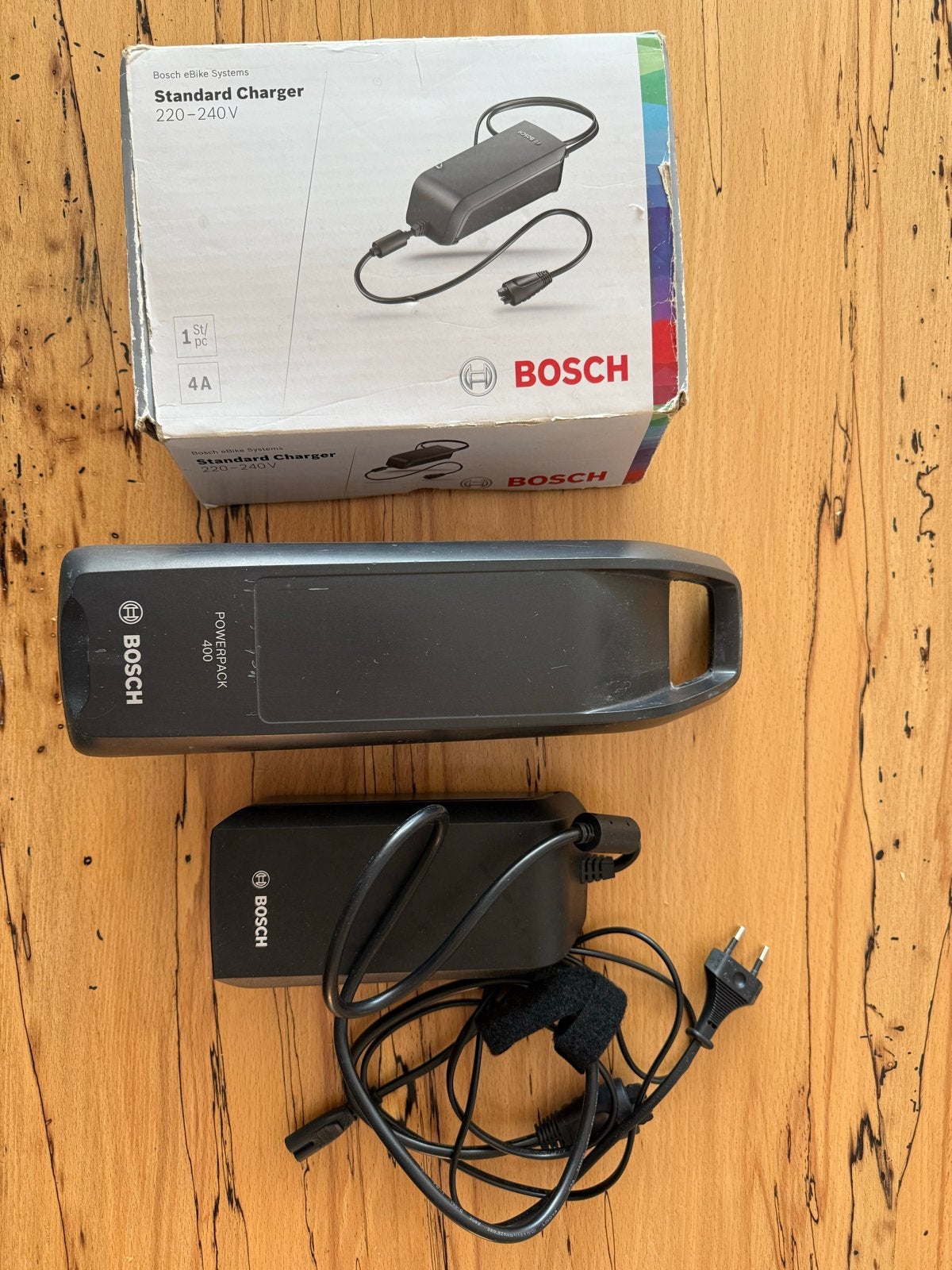 Bosch PowerPack 400 accu en standaard lader, Ophalen, Gebruikt