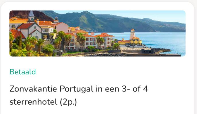 Zonvakantie Portugal in een 3- of 4 sterrenhotel (2p.), Twee personen, Cadeaubon