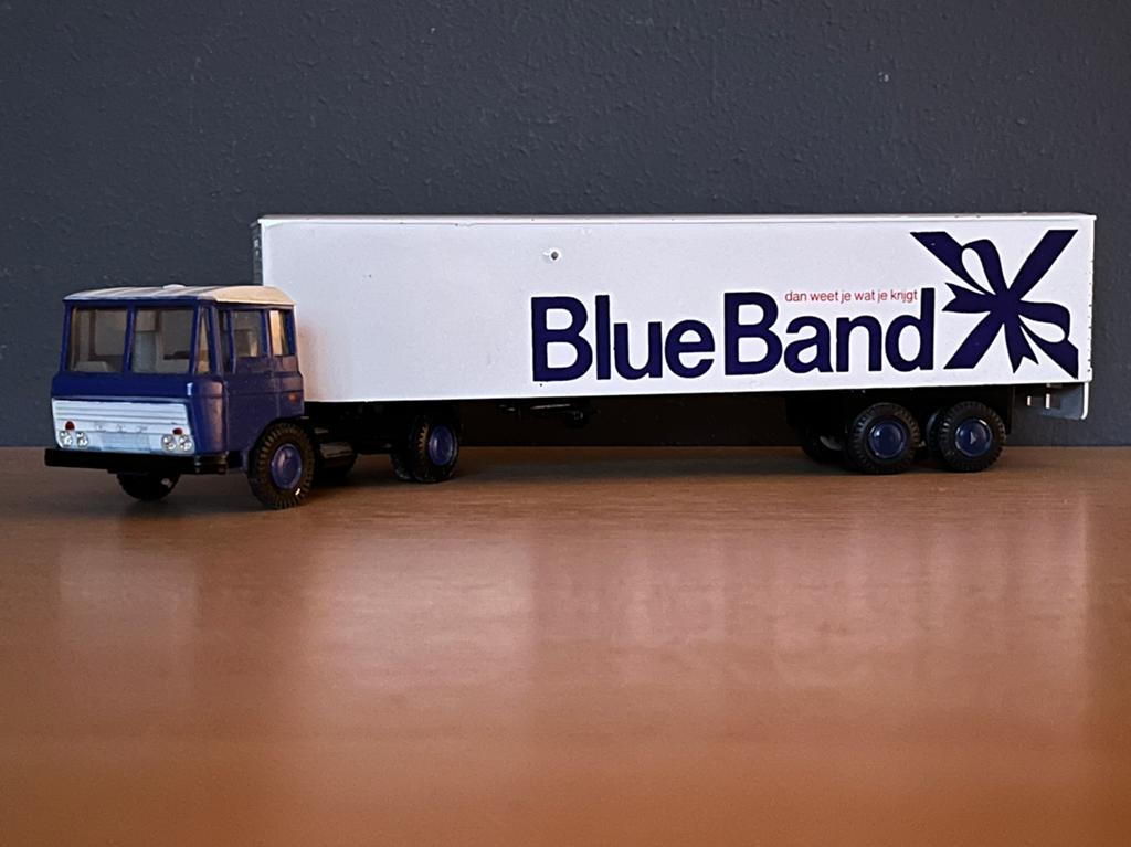 Lion Car DAF 2600 Blue Band, Ophalen of Verzenden, Zo goed als nieuw, Bus of Vrachtwagen, Lion Toys