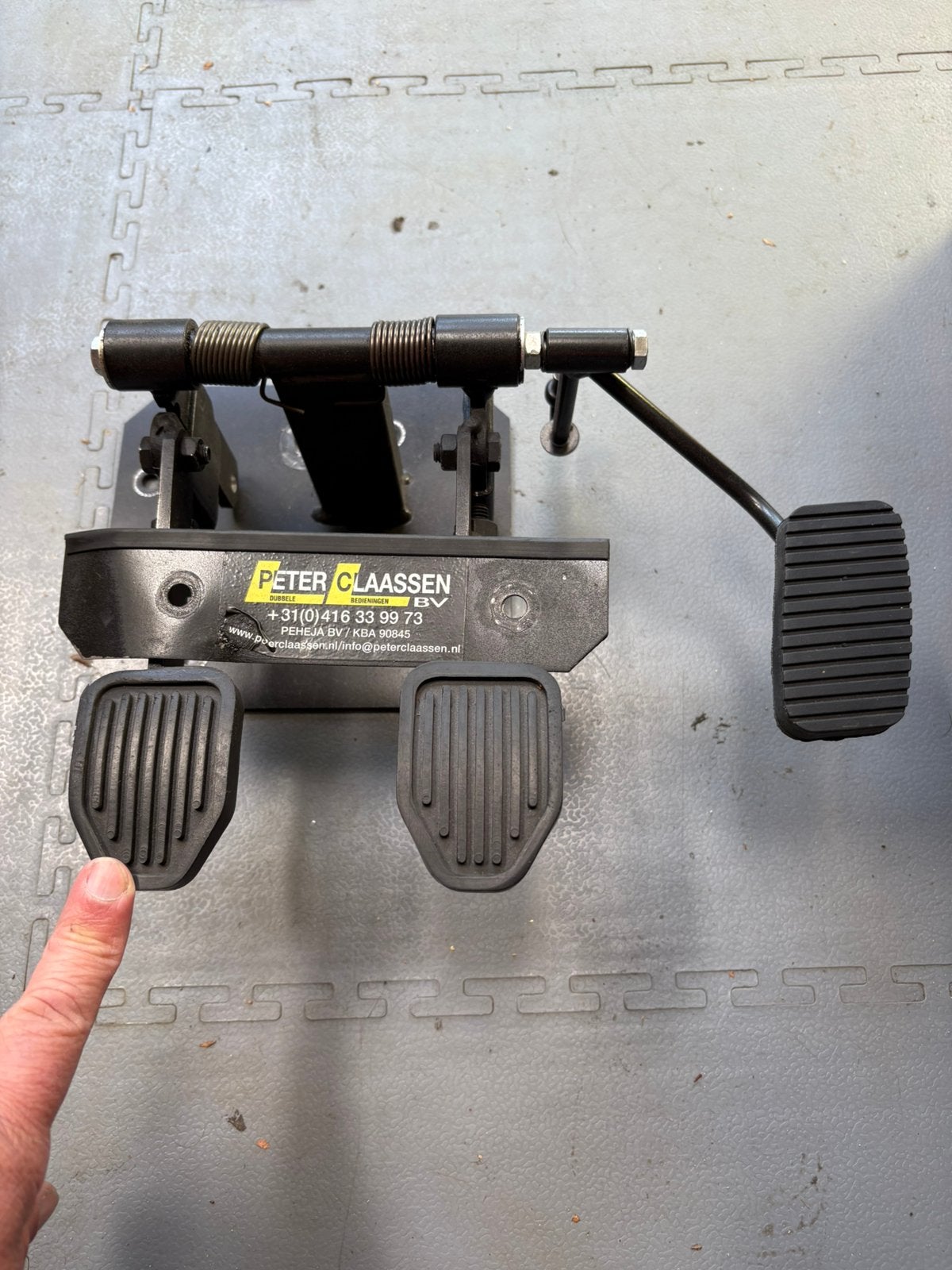 Lesauto complete dubbele bediening en L-bord, Ophalen