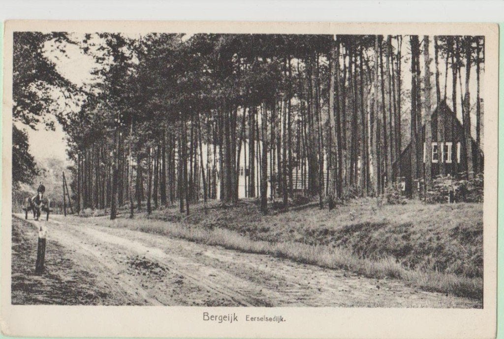 Bergeijk Eerselsedijk 1948 , met boeren hoogkar., Ophalen, 1940 tot 1960, Gelopen, Noord-Brabant