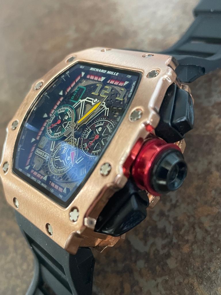 VERKOCHT Richard Mille horloge incl watchwinder, Sieraden, Tassen en Uiterlijk, Horloges | Heren, Staal, Polshorloge, Kunststof