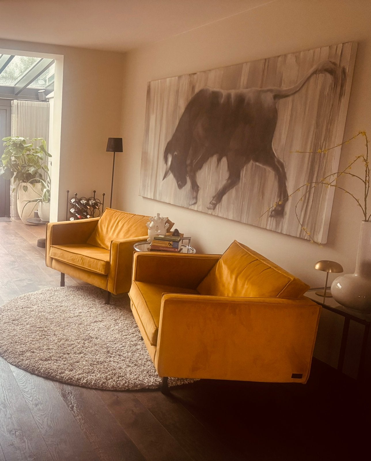 2 Sissy Boy loveseats oker, Huis en Inrichting, Ophalen, Boutique Hotel Chique, Twee, Overige kleuren