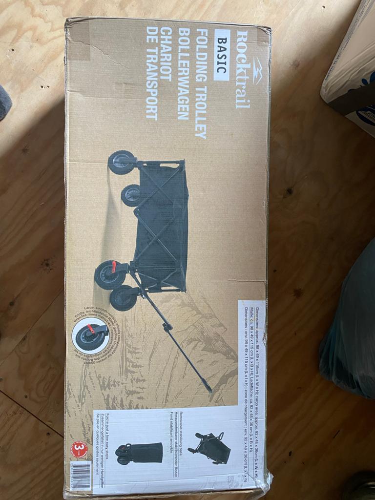 Rocktrail Basic Opvouwbare Bollerwagen - Nieuw in doos, Ophalen of Verzenden, Zo goed als nieuw