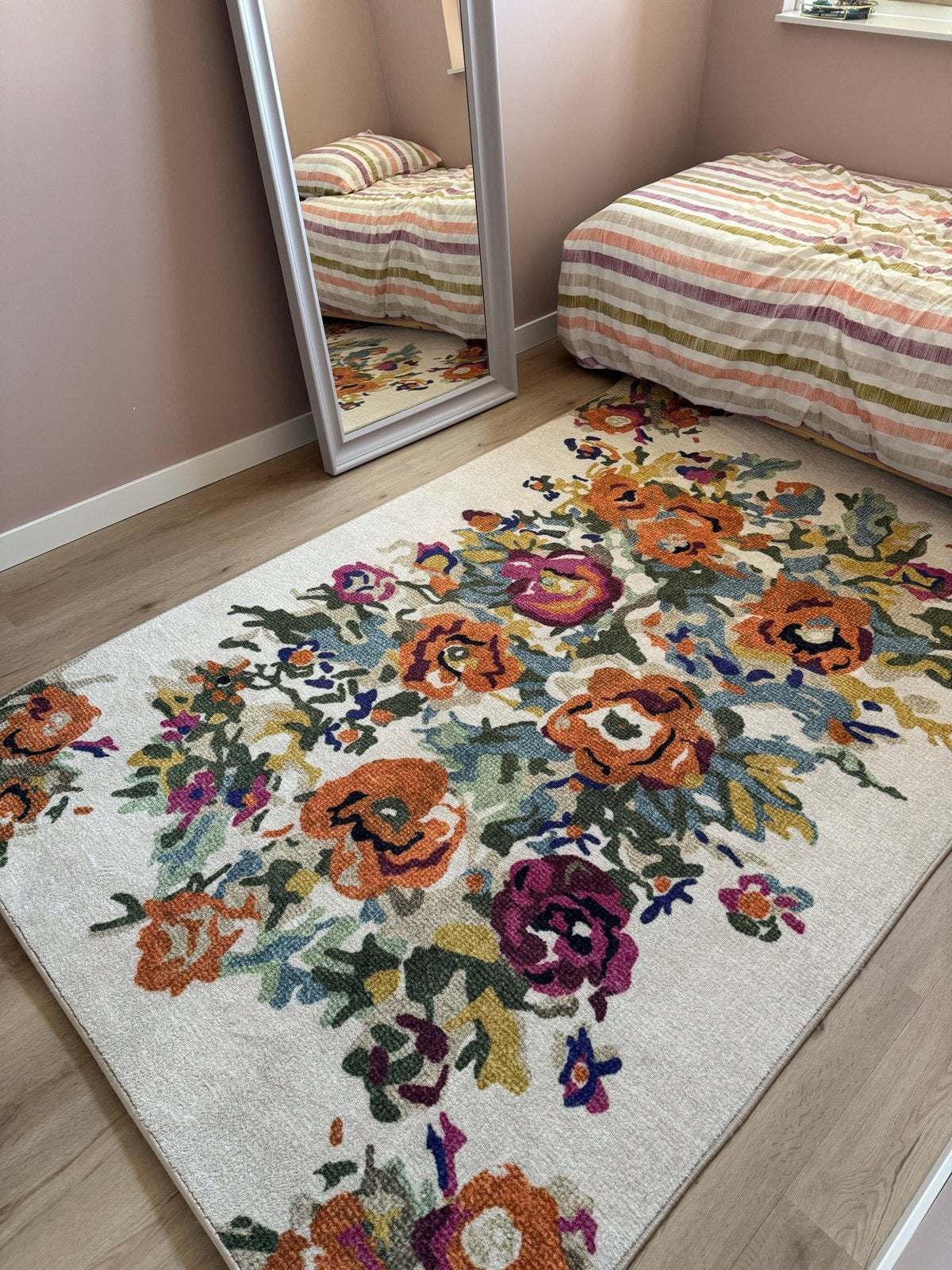 Nieuw Karwei vloerkleed met bloemen 160x230cm