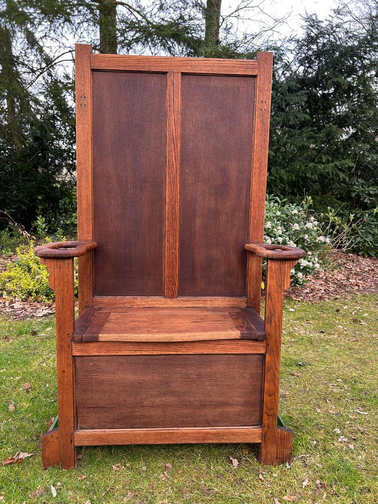 Antiek Engels halbankje / settle – ca. 150 jaar oud, Ophalen