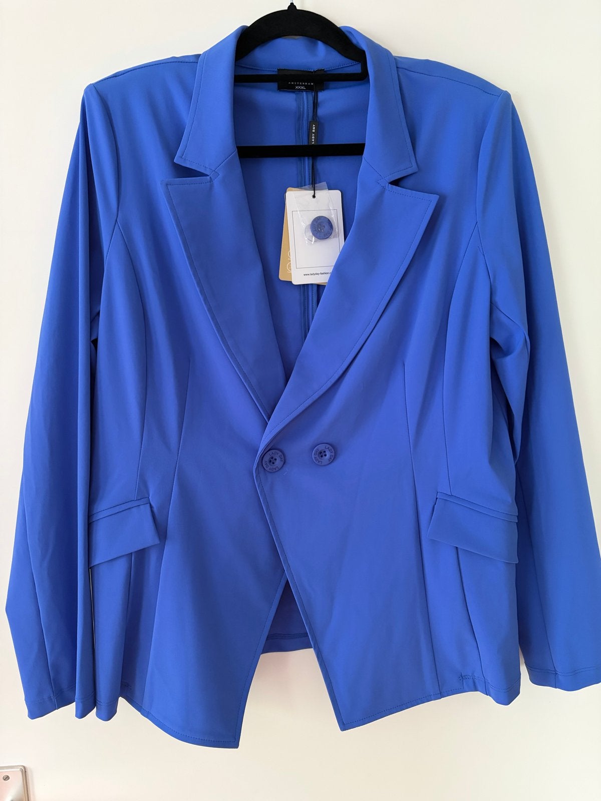 Lady Day blazer NIEUW Maat XXXL, Blauw, Maat 46/48 (XL) of groter, Nieuw, Ophalen of Verzenden