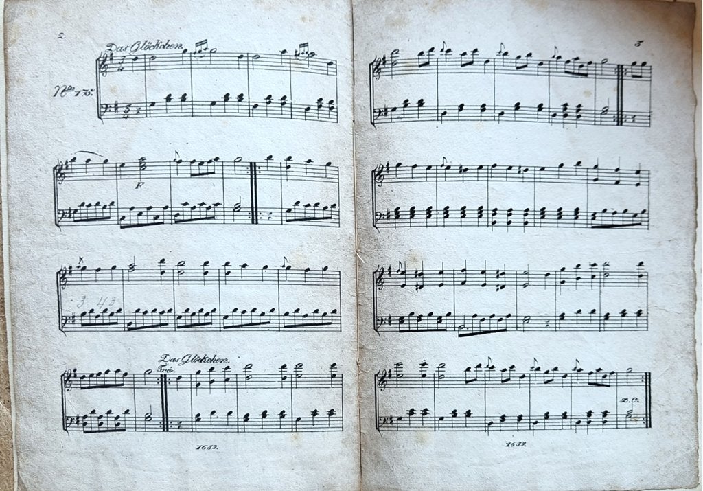 Fünfter Schlittage Walzer für das Piano-Forte 18 eeuw !!, Ophalen of Verzenden
