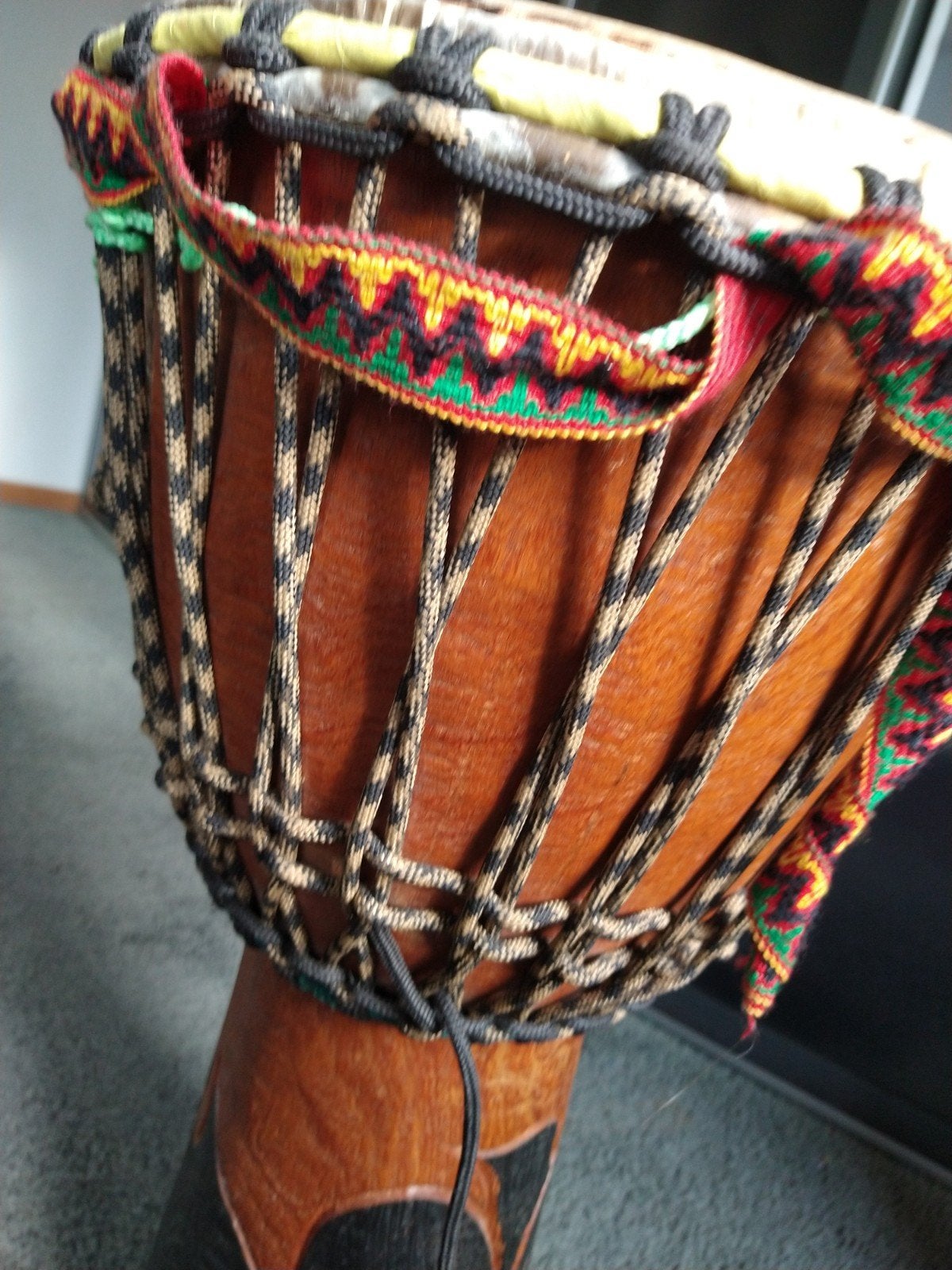 Mooie handgemaakte Djembe, Muziek en Instrumenten, Drumstellen en Slagwerk, Ophalen, Gebruikt, Overige merken