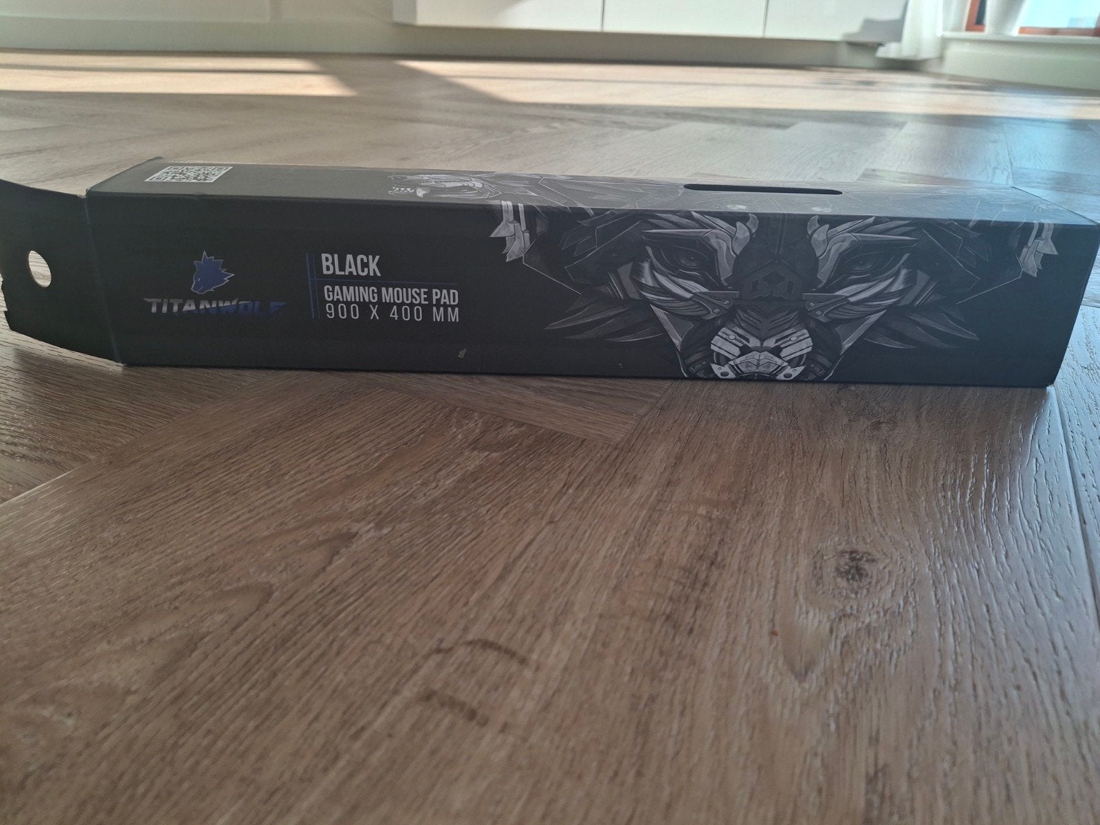 Zwarte muismat (maat: 900x400mm), Computers en Software, Ophalen of Verzenden, Gaming muismat, Nieuw, Titanwolf