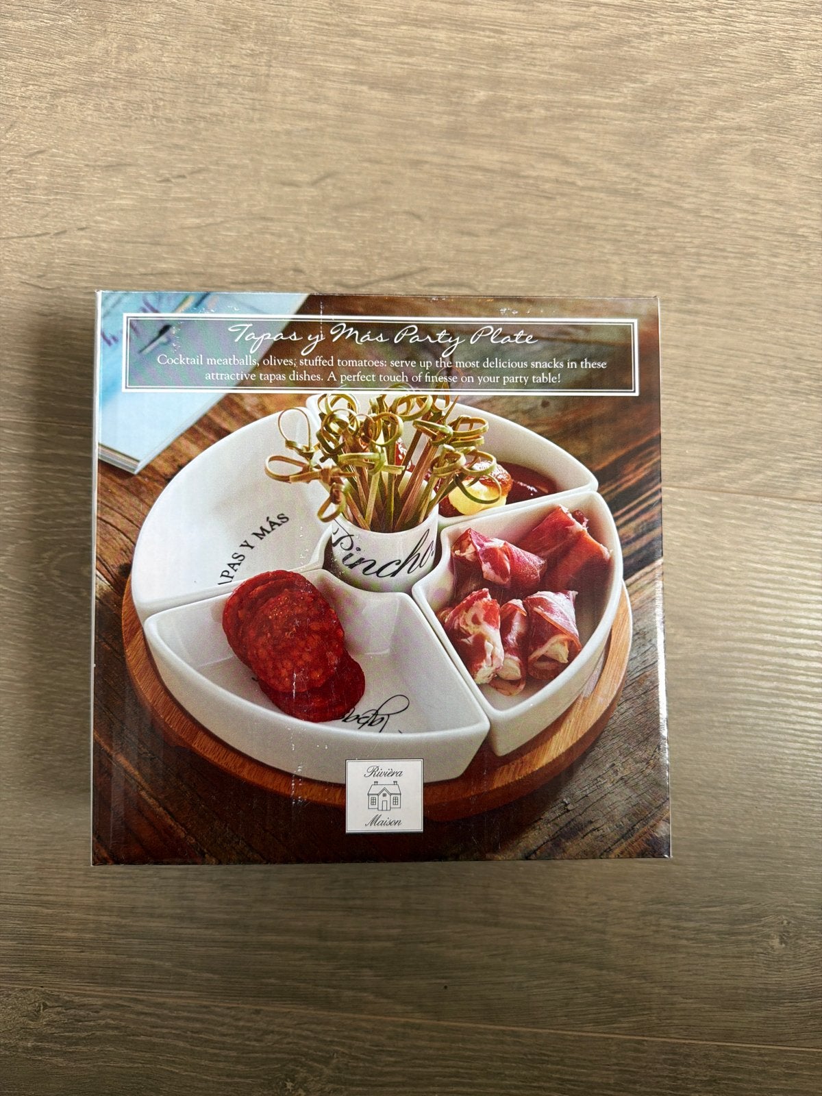 Riviera Maison Tapas & Más Party Plate - Nieuw in doos, Nieuw, Ophalen of Verzenden, Schaal of Schalen, Overige stijlen