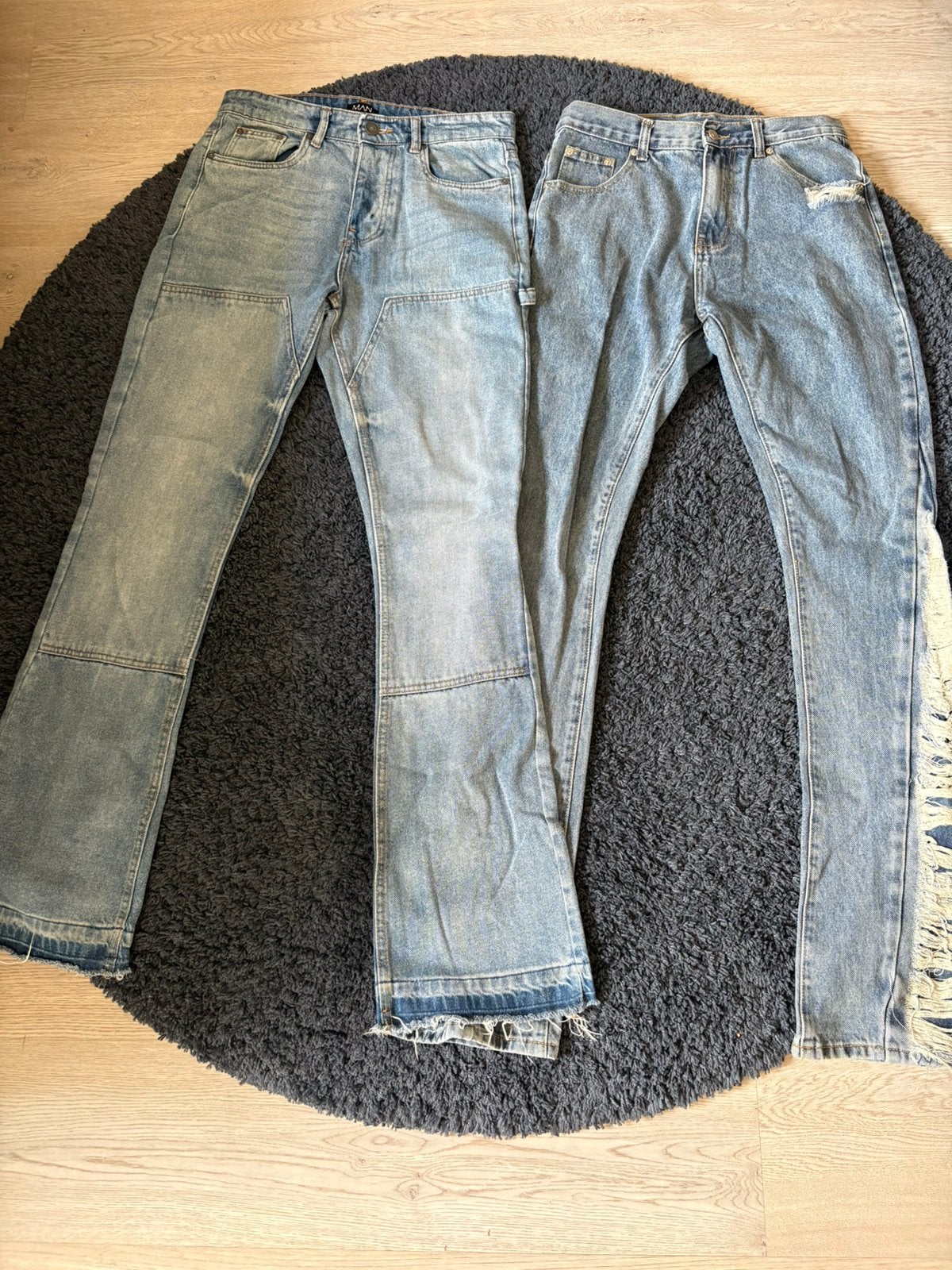 2 flared jeans, Kleding | Heren, Ophalen of Verzenden, Nieuw, Blauw, W32 (confectie 46) of kleiner