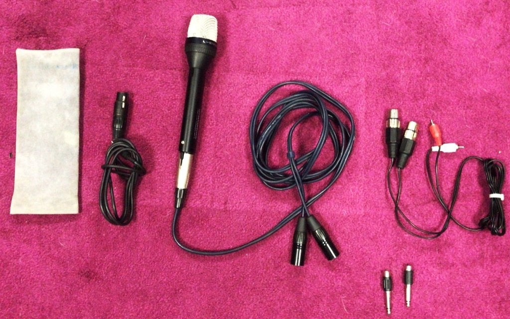 Sennheiser MKE66 Stereo Mike+XLR/Tulp/Jack/mini Jack cable, Muziek en Instrumenten, Ophalen of Verzenden, Gebruikt, Studiomicrofoon