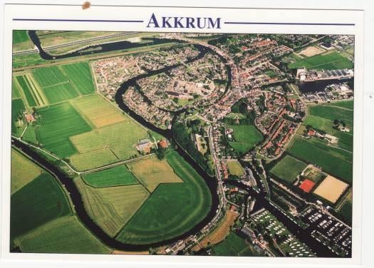 Akkrum Luchtfoto Ongelopen, Verzenden, 1980 tot heden, Ongelopen, Friesland