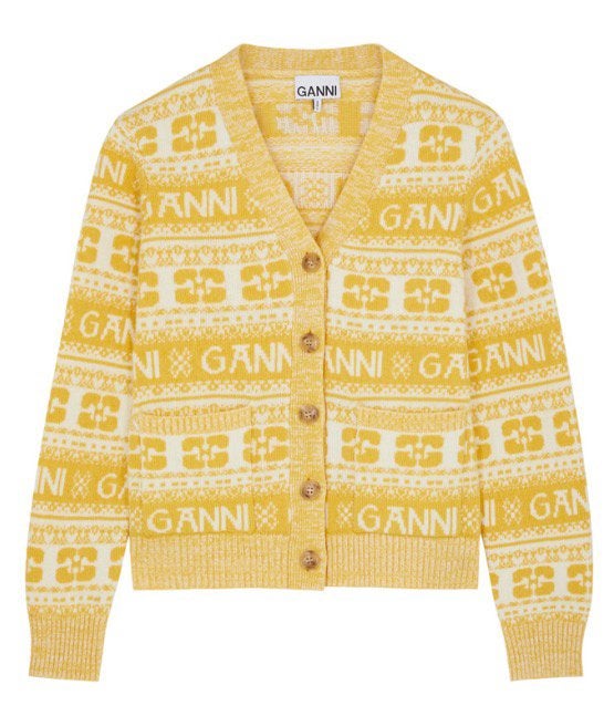 Ganni vest wol maat L, nieuw met prijskaartje, Ophalen of Verzenden, Nieuw, Maat 42/44 (L), Geel