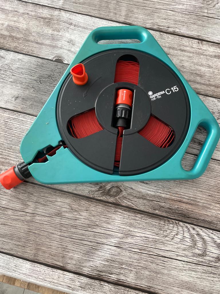 Gardena Tuinslang C 15 Roll-Fix, Ophalen, Gebruikt, Tuinslanghaspel