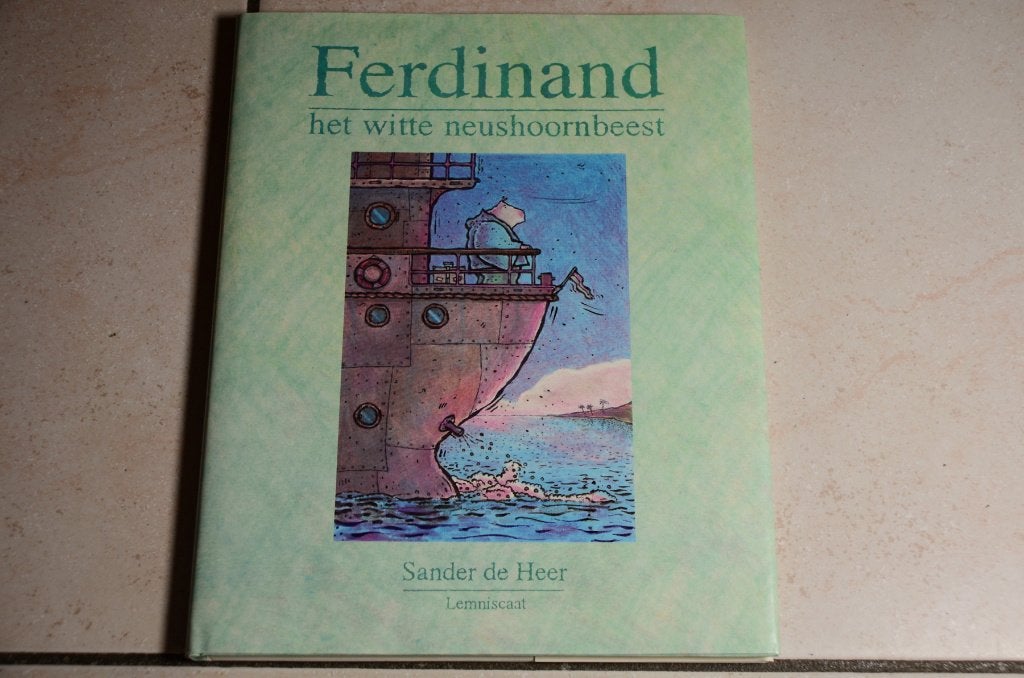 Ferdinand het witte neushoornbeest / Sander de Heer, Fictie algemeen, Jongen of Meisje, Ophalen of Verzenden, Zo goed als nieuw