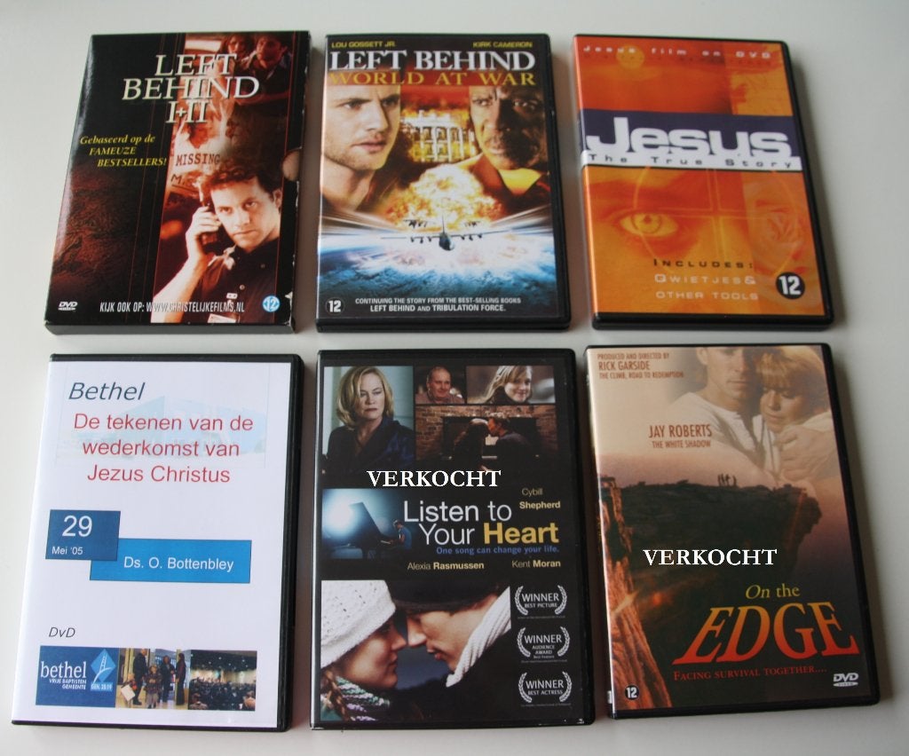 DVD Left Behind 1 + 2 + 3 World at War + Jesus + Bethel, Vanaf 16 jaar, Ophalen of Verzenden, Zo goed als nieuw