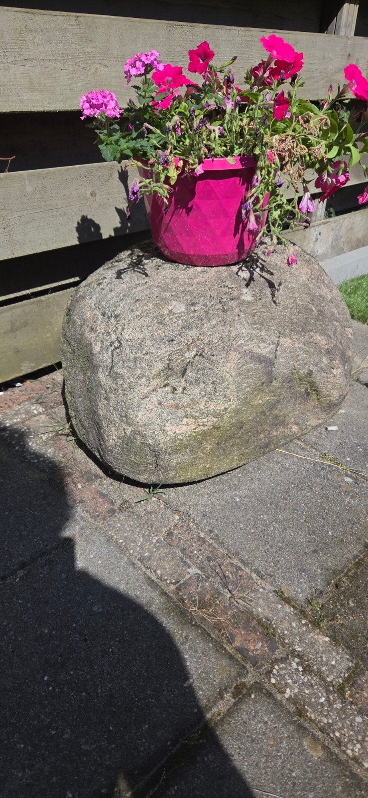 Steen.  Heel zwaar. Moet weg., Ophalen, Rond, Steen, Minder dan 30 cm