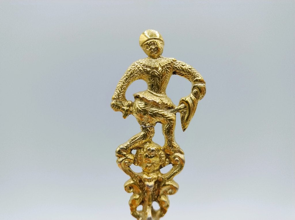 Zilveren geboortelepel, J. de Vries, Sneek, 1761, Verzenden, Zilver