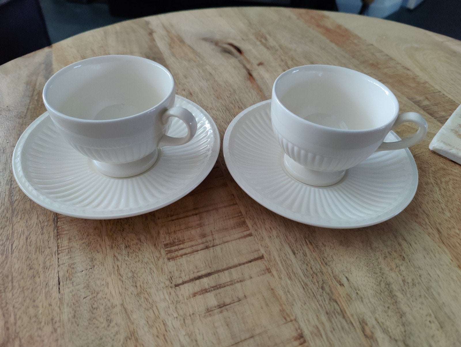 Set van 2 Wedgwood kop en schotels - Etruria Barlaston, Ophalen of Verzenden