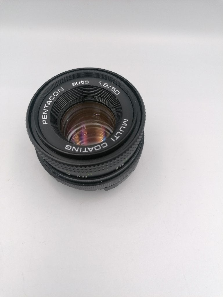 Vintage lens Pentacon Auto 50mm 1.8 Multi Coating M42, Audio, Tv en Foto, Fotografie | Lenzen en Objectieven, Ophalen of Verzenden