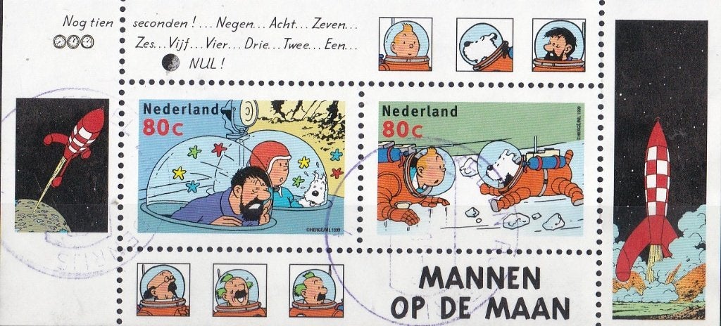 Strippostzegels – gebruikt – NVPH 1839, Ophalen of Verzenden, Na 1940, Gestempeld