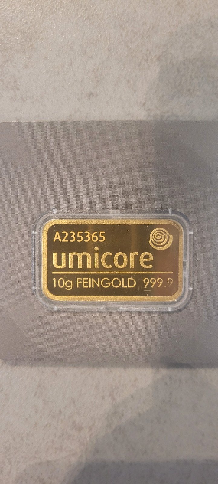 10 gram umicore met certificaat, Ophalen, Goud
