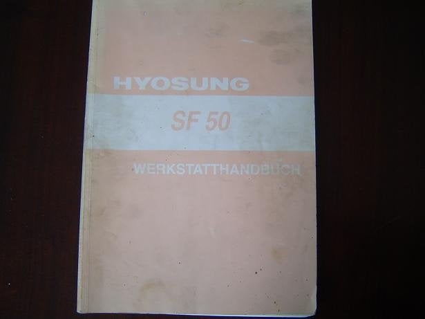 Hyosung SF 50 1999 scooter werkstatt handbuch Roller, Ophalen of Verzenden, Gebruikt